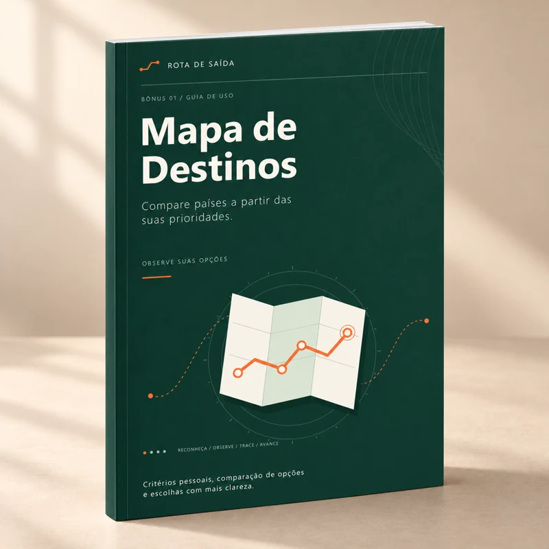 Mockup do bônus 01: Mapa de Destinos