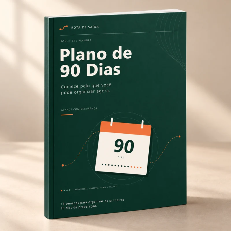 Mockup do bônus 04: Plano de 90 Dias