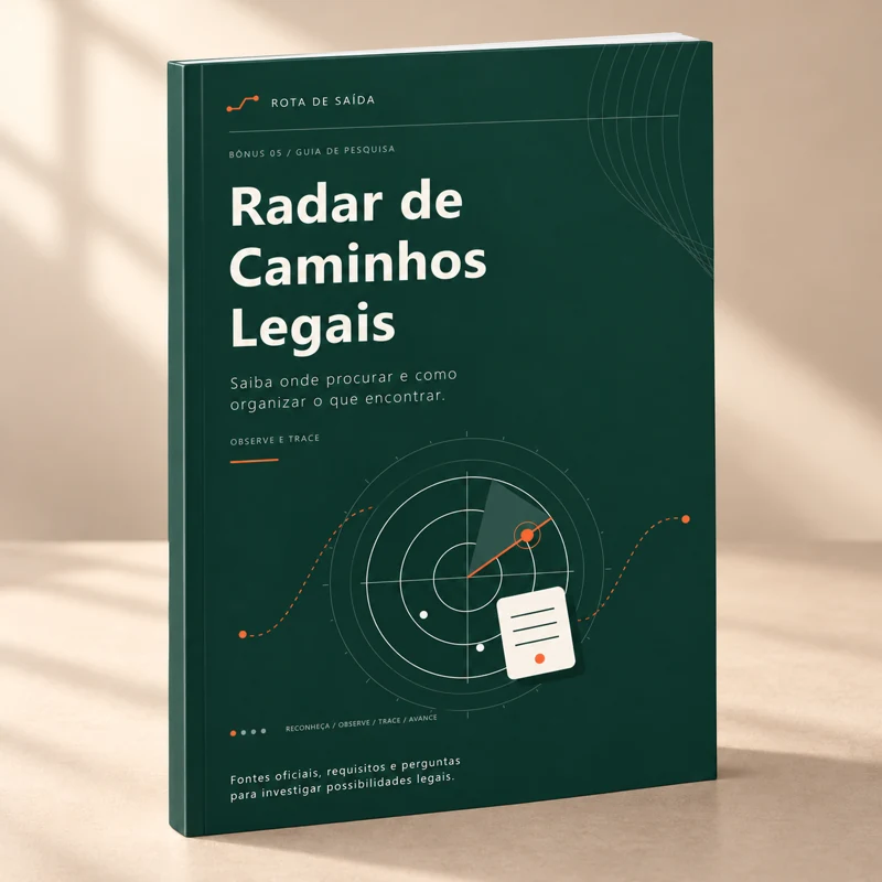 Mockup do bônus 05: Radar de Caminhos Legais